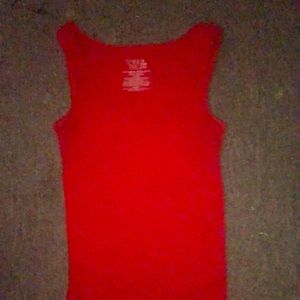 Red tank top